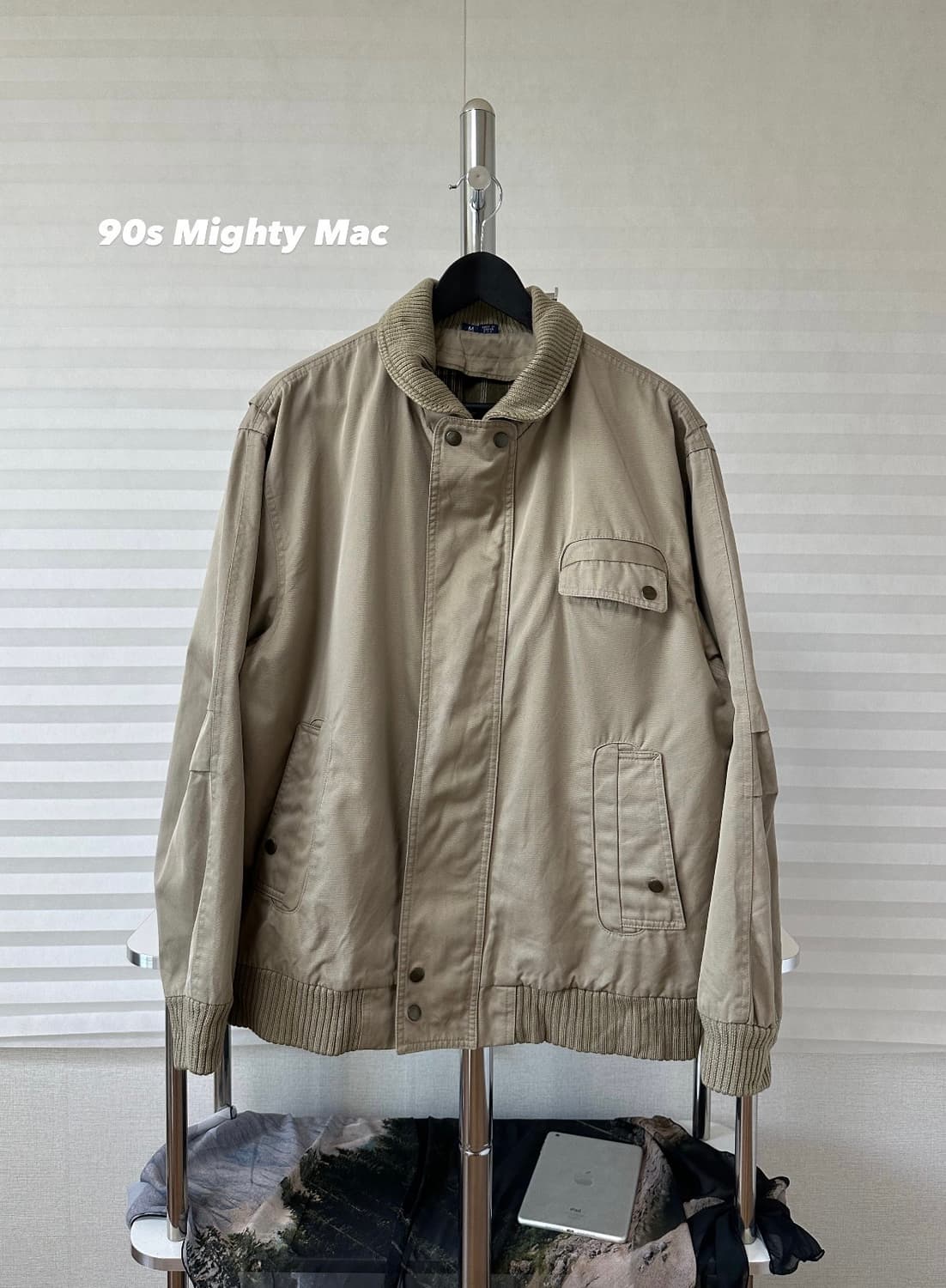 마이티 맥 90s 립 카라 해링턴 자켓 상품이미지1