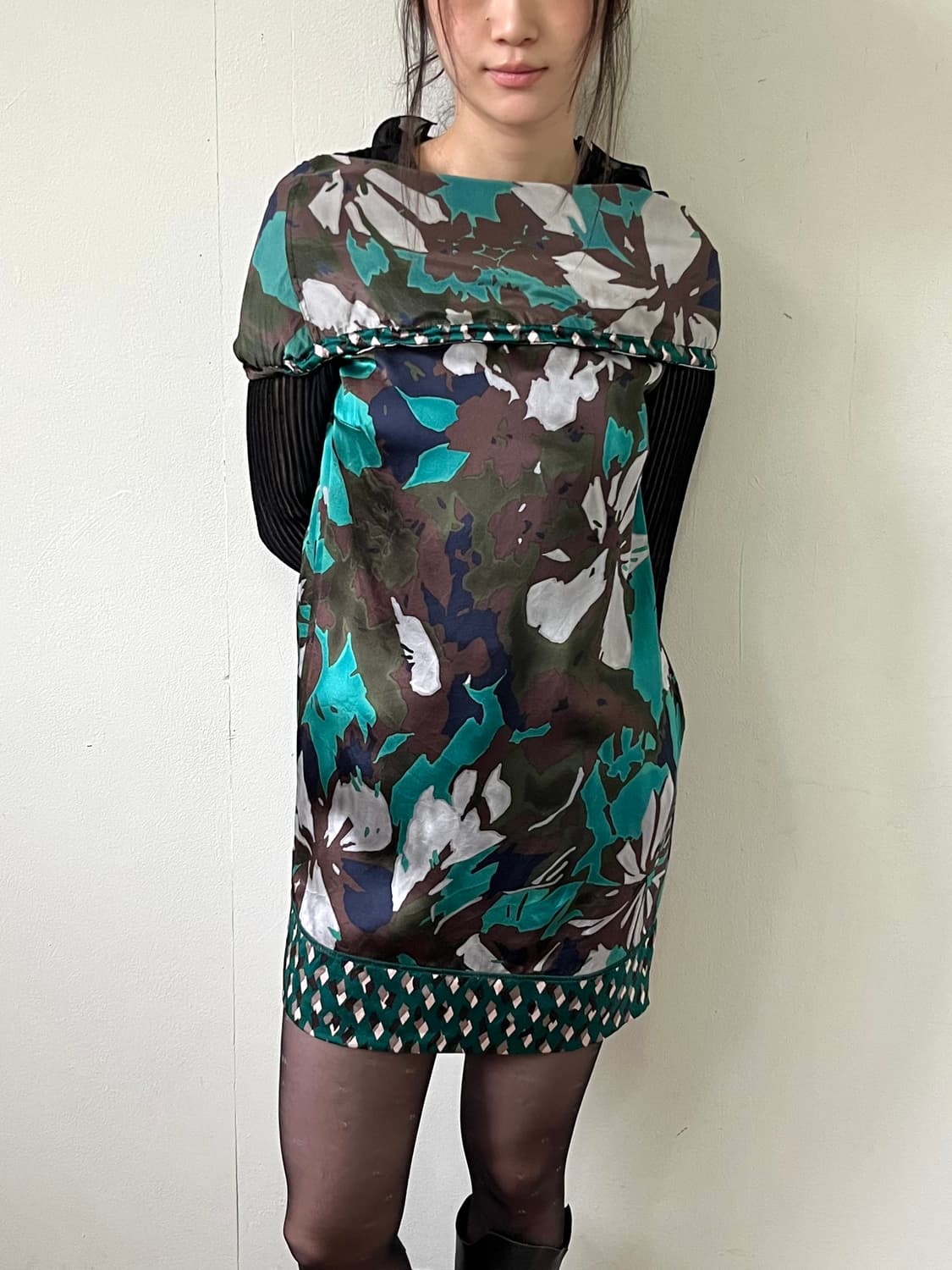 MISSONI 밀리터리 플라워 원피스 상품이미지4