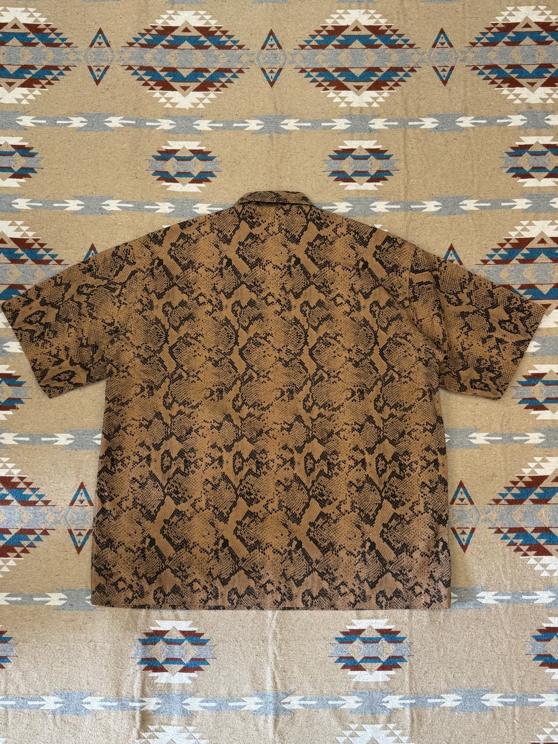 [S][100] 와코마리아 x 디키즈 하프집업 워크셔츠 파이톤  상품이미지6