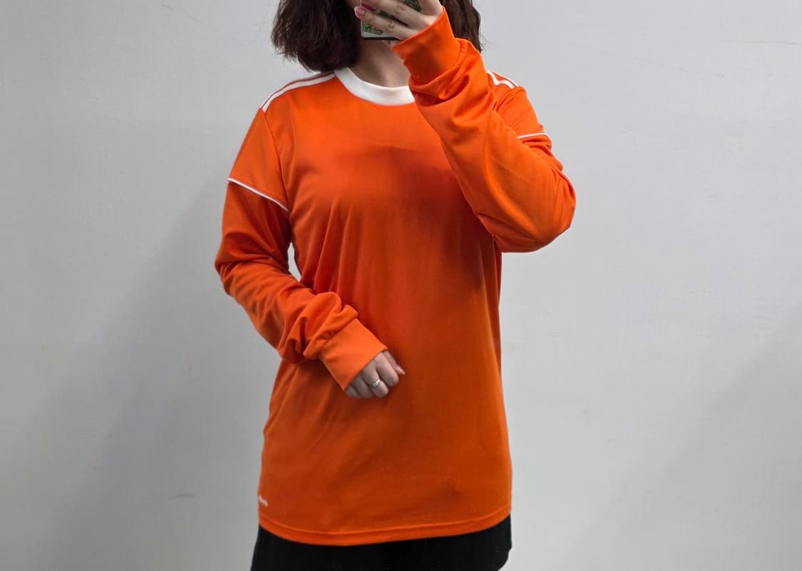 [프립]아디다스 긴팔 스포츠 티셔츠 오렌지 상품이미지4