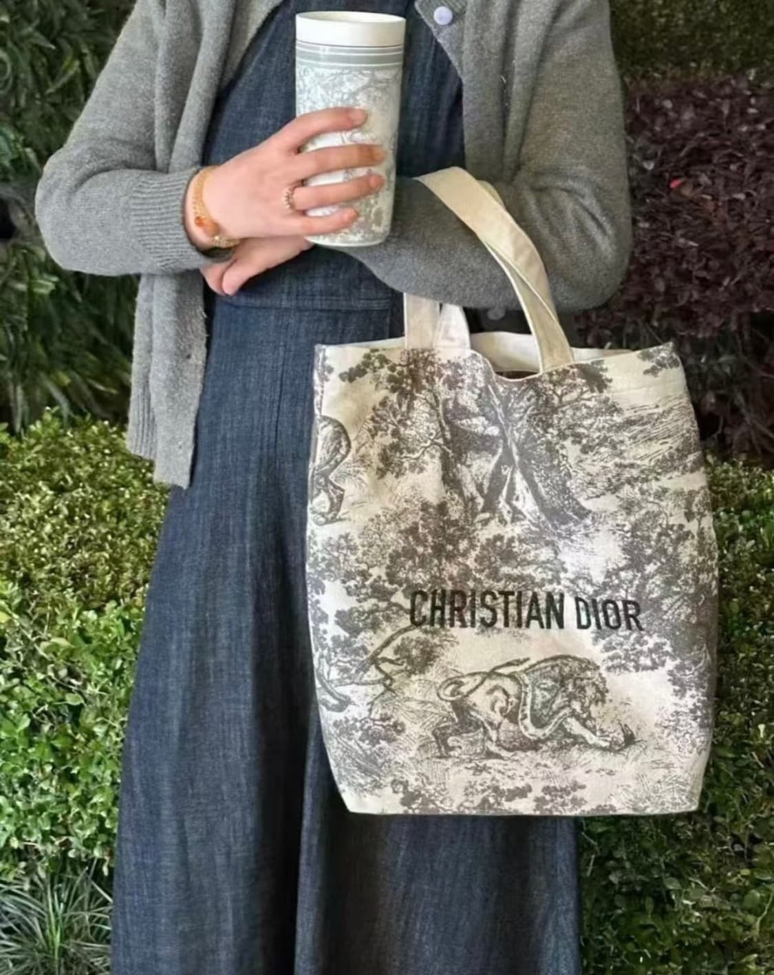 디올 리비에라 캔버스 토트백 그레이 상품이미지7