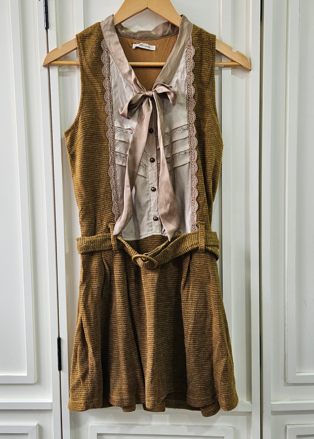 Axes Femme 레이어드 벨트 원피스 상품이미지1