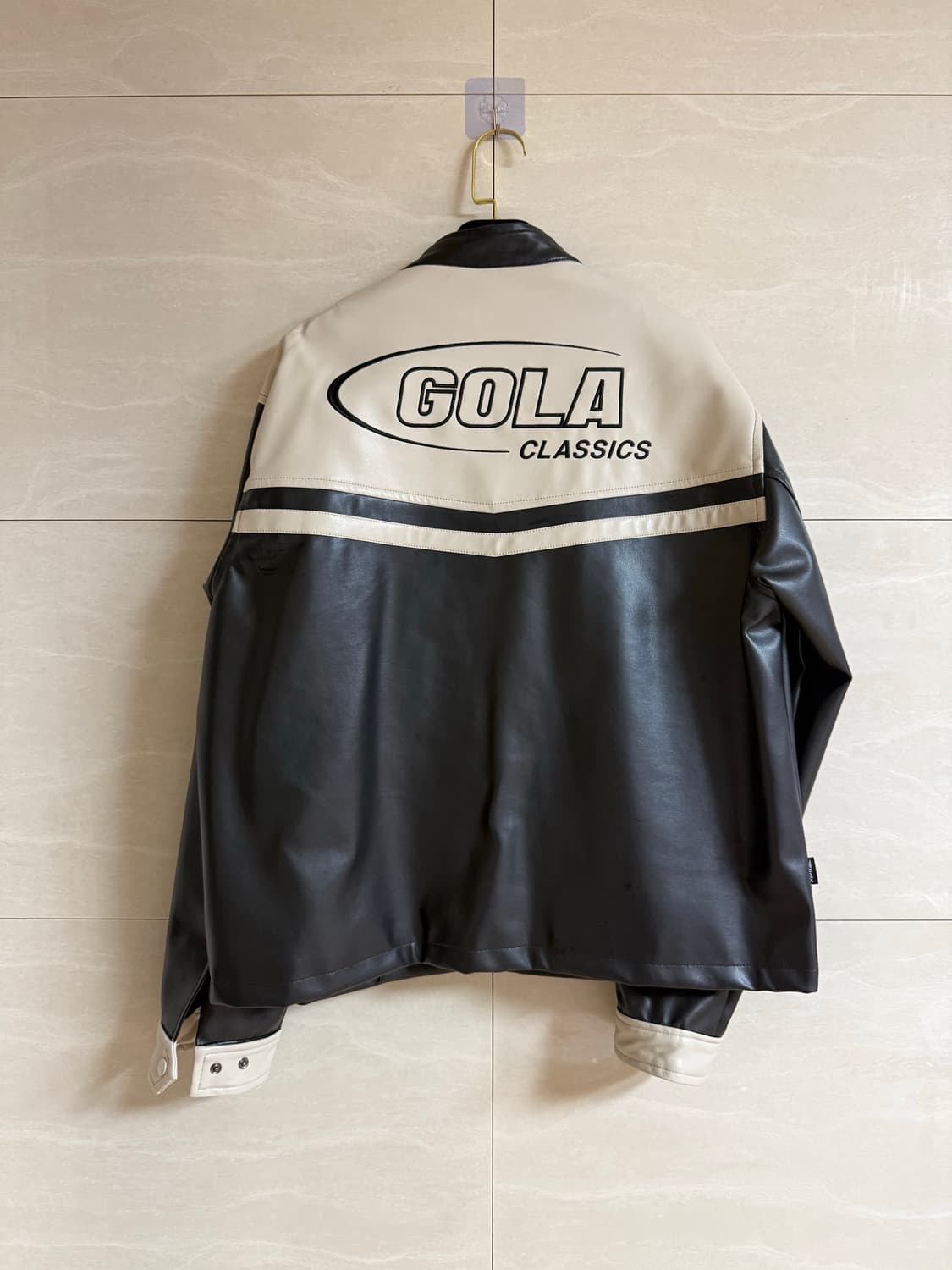 골라 클래식 바이커 레더자켓 상품이미지5