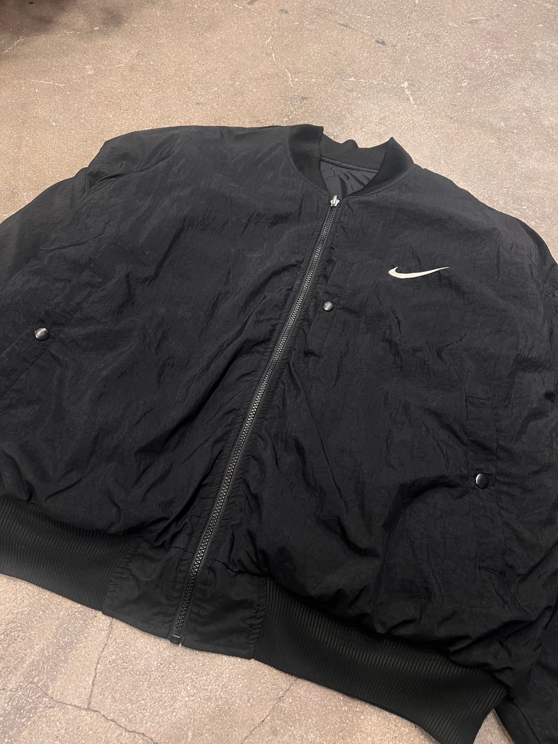 90‘s 희귀 나이키 빅 스우시 리버시블 퀼팅자켓 L 상품이미지4