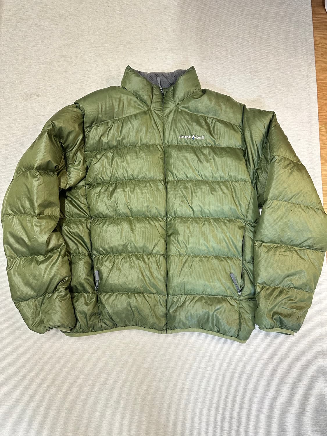(M)몽벨 알파인 일본 빈티지 경량 다운 그린 상품이미지1
