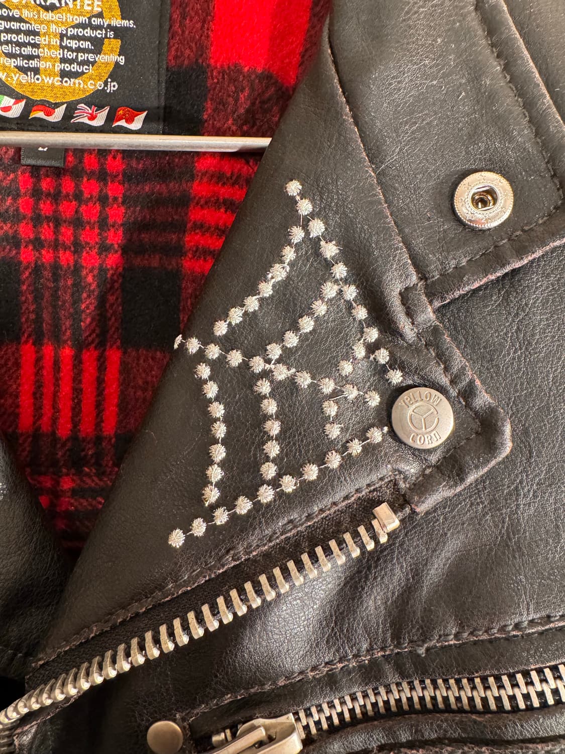 옐로우콘 라이더자켓 /faux leather 상품이미지5