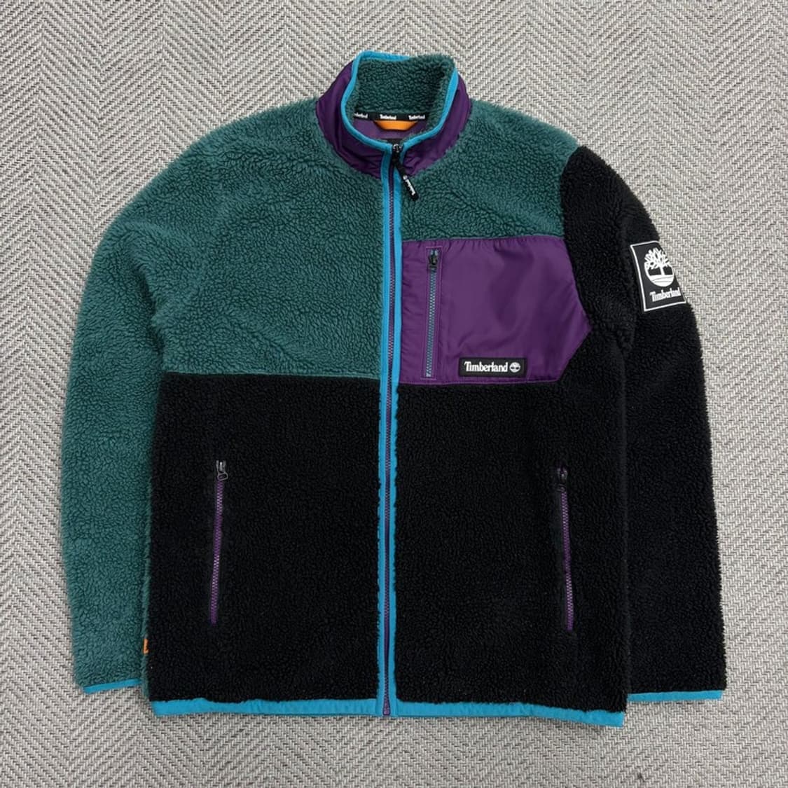 팀버랜드 배색 플리스 집업 v1886 상품이미지1