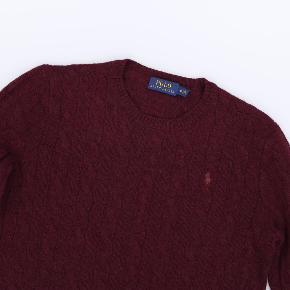 [M] 신형 폴로 랄프로렌 메리노울 케이블 니트 스웨터 3875 상품이미지3
