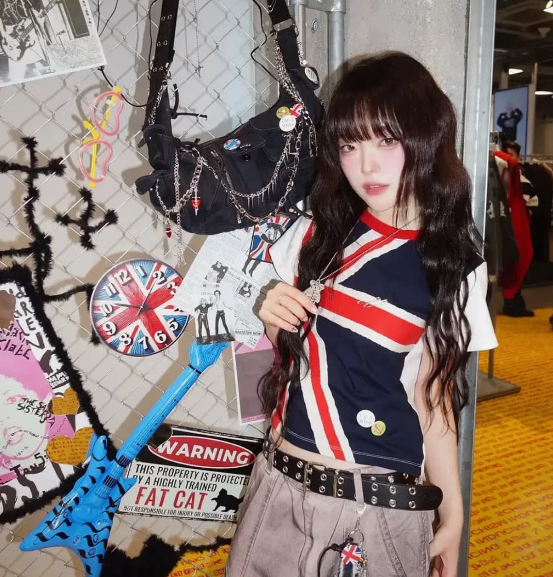 스키즘인듀싱 UNION JACK T SHIRT NAVY 상품이미지1