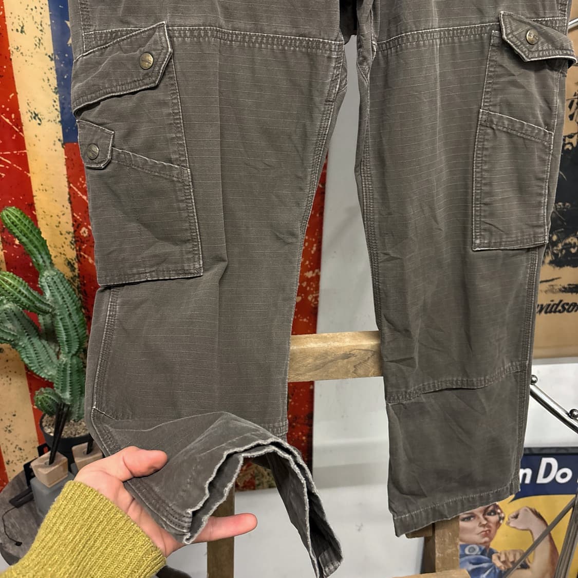 칼하트 오리지널 BDU 립스탑 데미지 카고 워크 팬츠 N699 상품이미지4