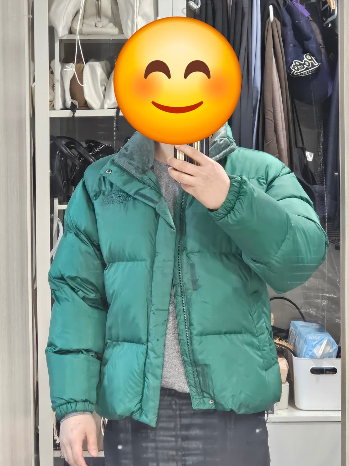 노스페이스 온볼 패딩 그린 상품이미지4