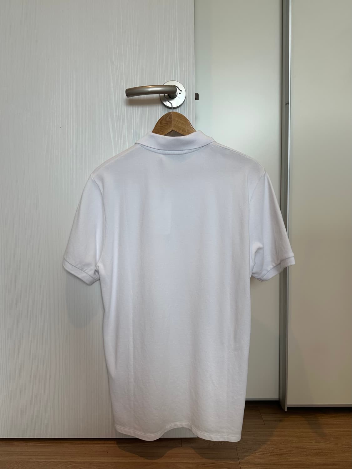 메종키츠네 폭스 패치 화이트 폴로티 L 상품이미지3