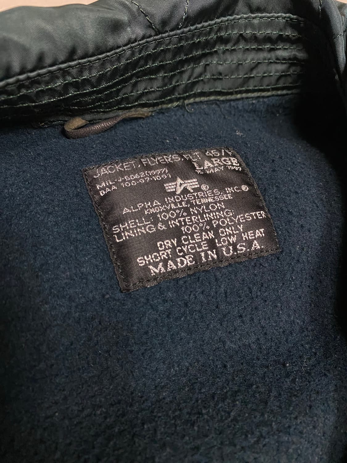 알파인더스트리 cwu 레어 90s 빈티지 ma-1 항공점퍼 항공자켓 항공 상품이미지3