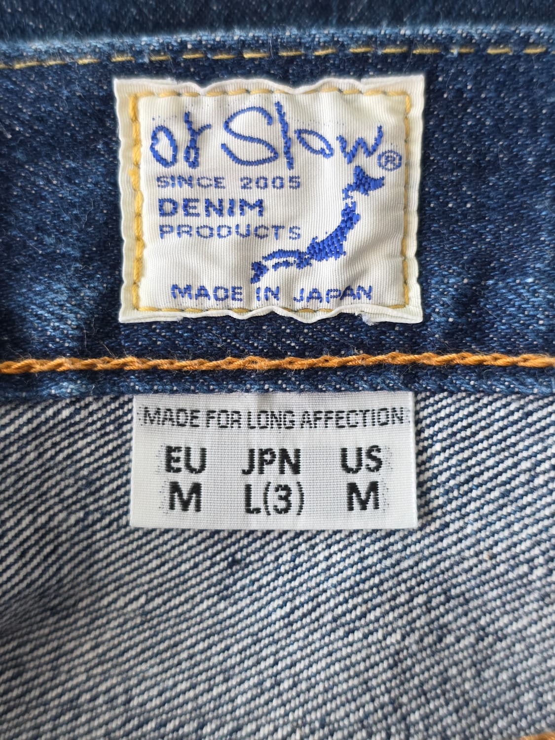 오어슬로우 orSLOW 105 one wash 셀베지 진 팬츠 L (3) 상품이미지6