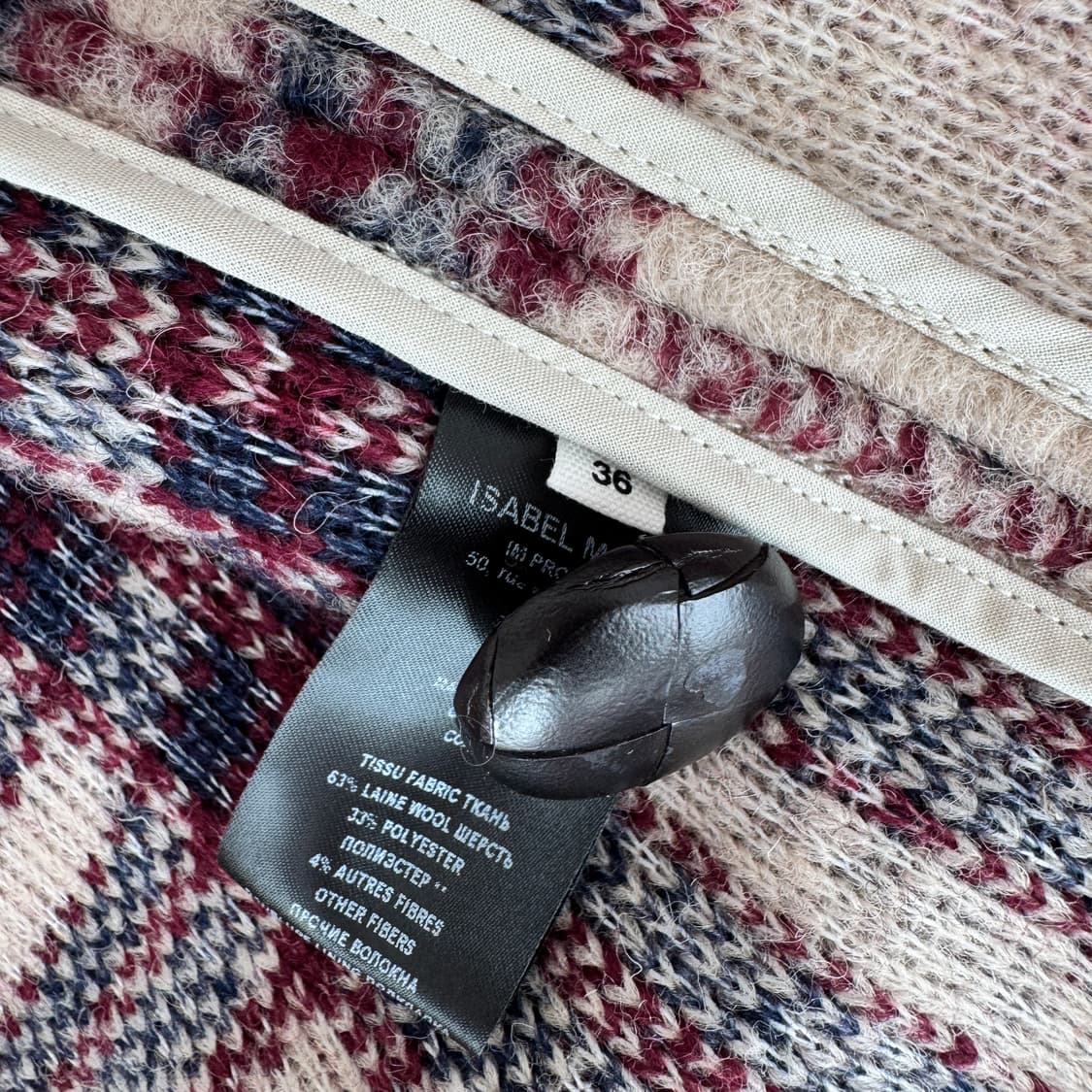 새상품) 이자벨마랑 에뚜왈 가브리엘 울 코트 22AMA1297-22A01 상품이미지4