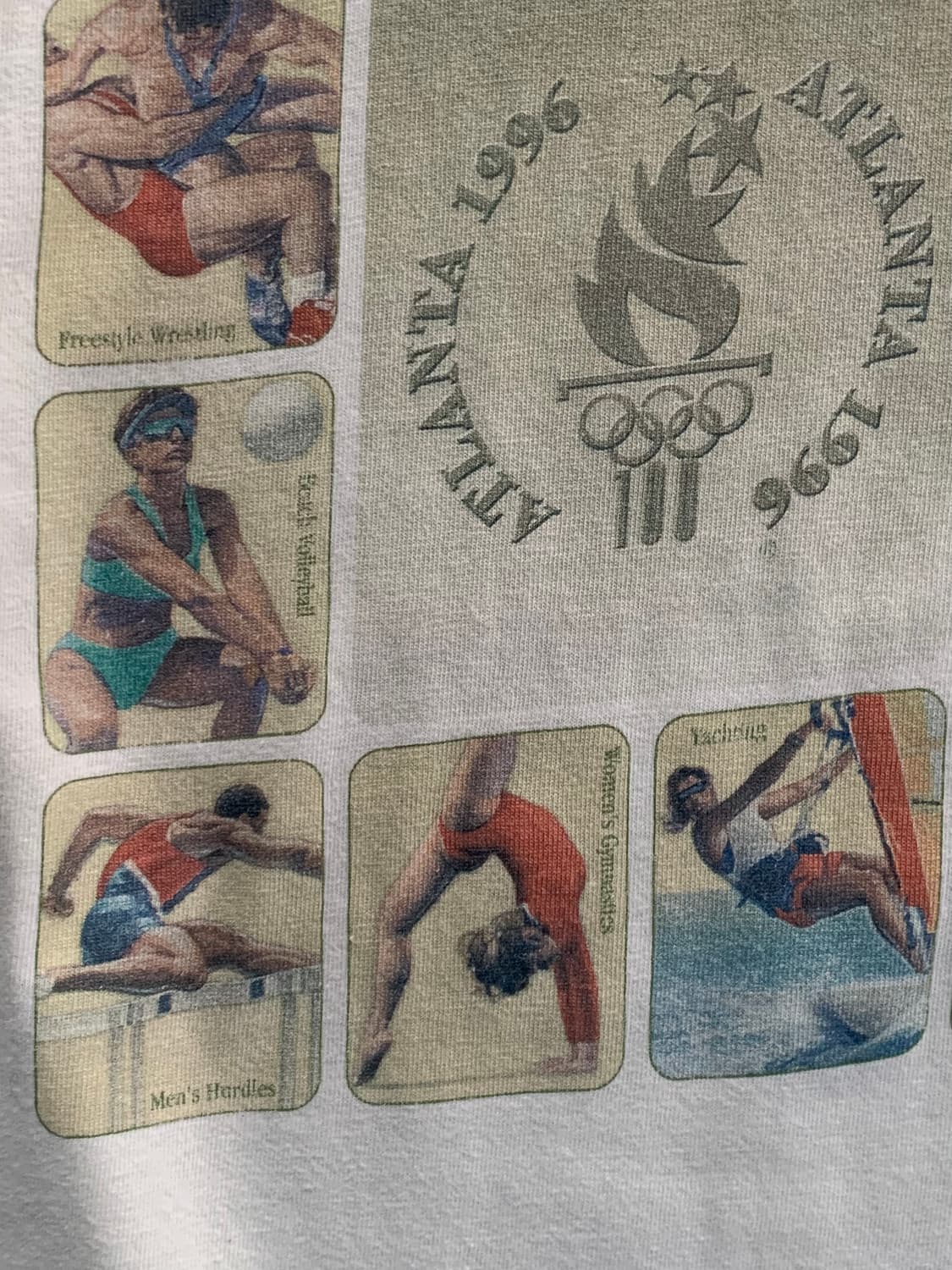 1996 애틀란타 올림픽 게임 스탬프 세트 프린팅 티셔츠 상품이미지6