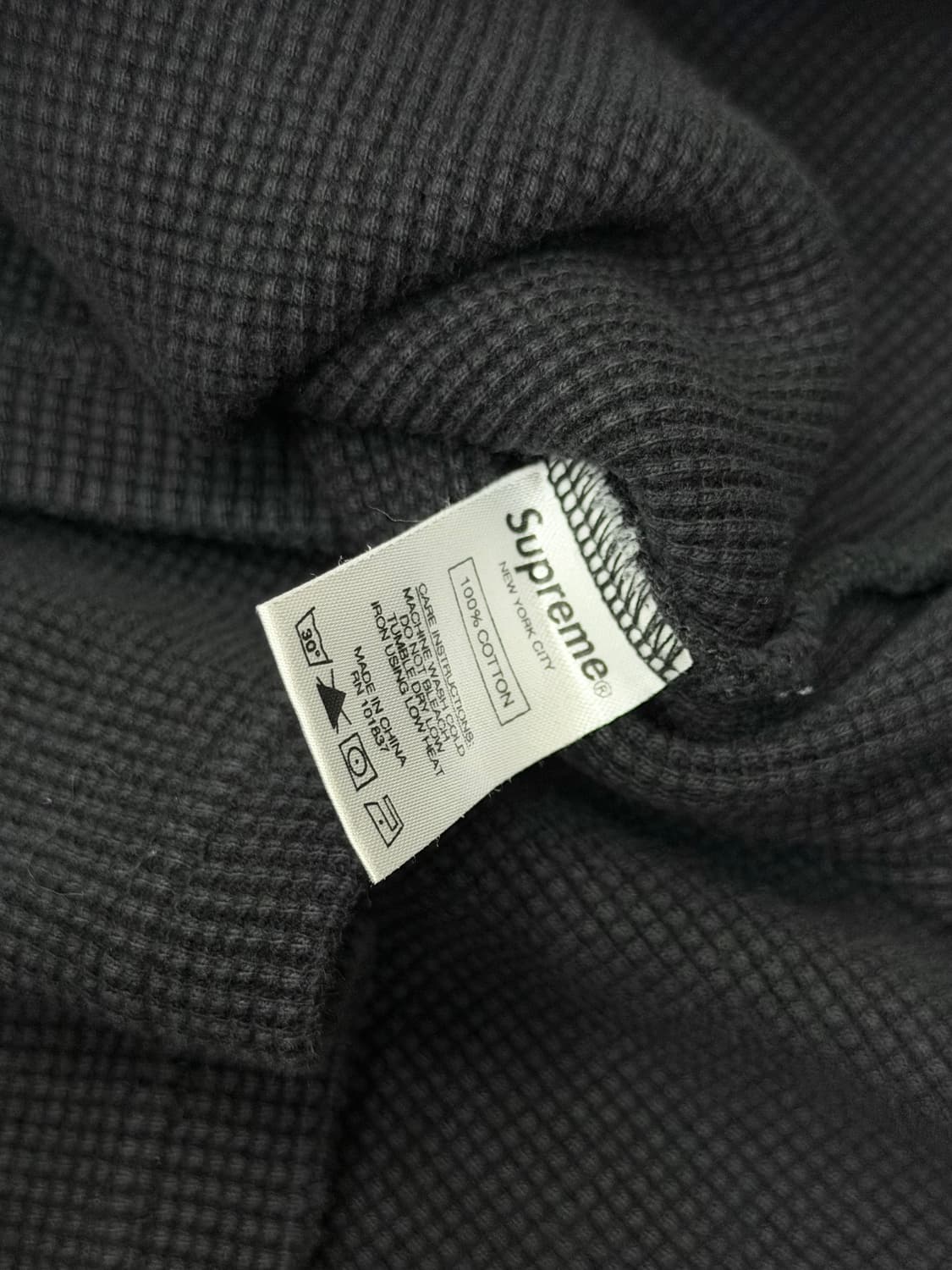 슈프림 패널 스트라이프 와플 롱슬리브 상품이미지4