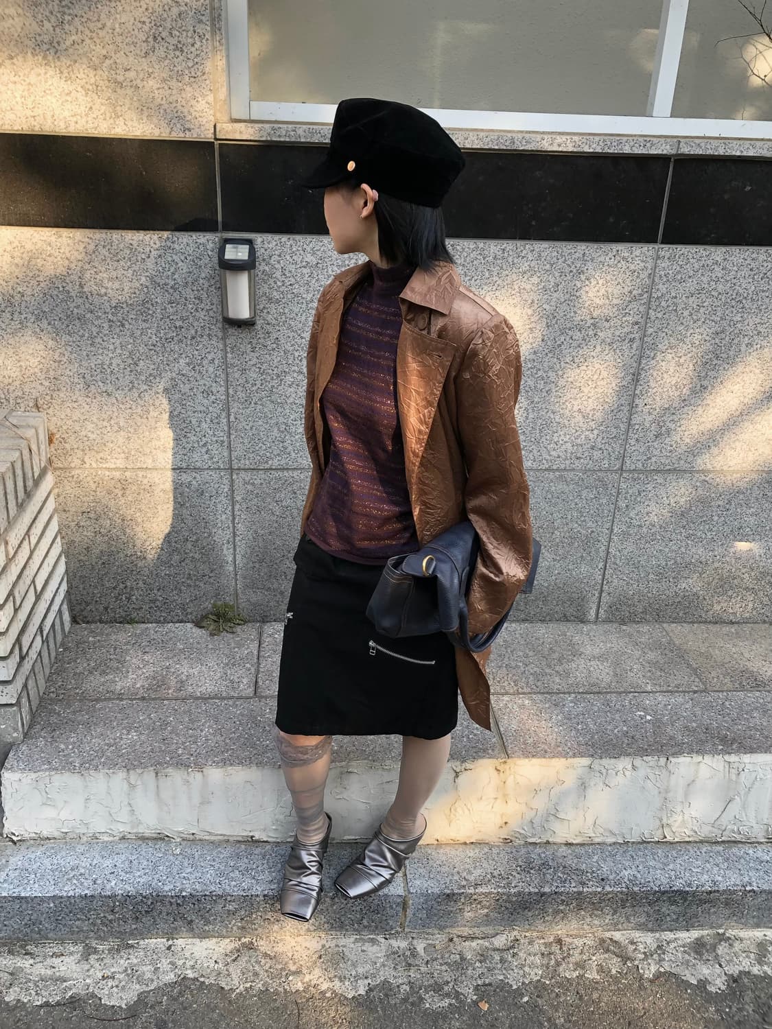 crinkle double trench jk  상품이미지3