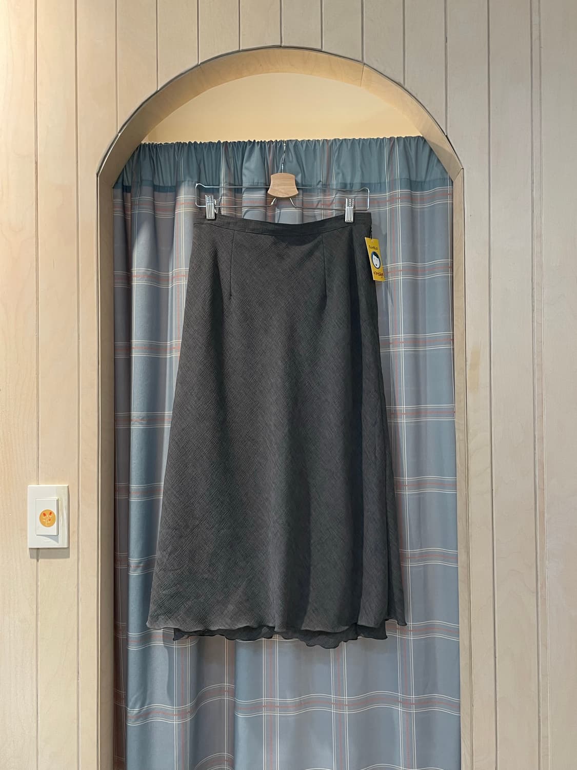 일본빈티지 밑단레이어 롱스커트 상품이미지1