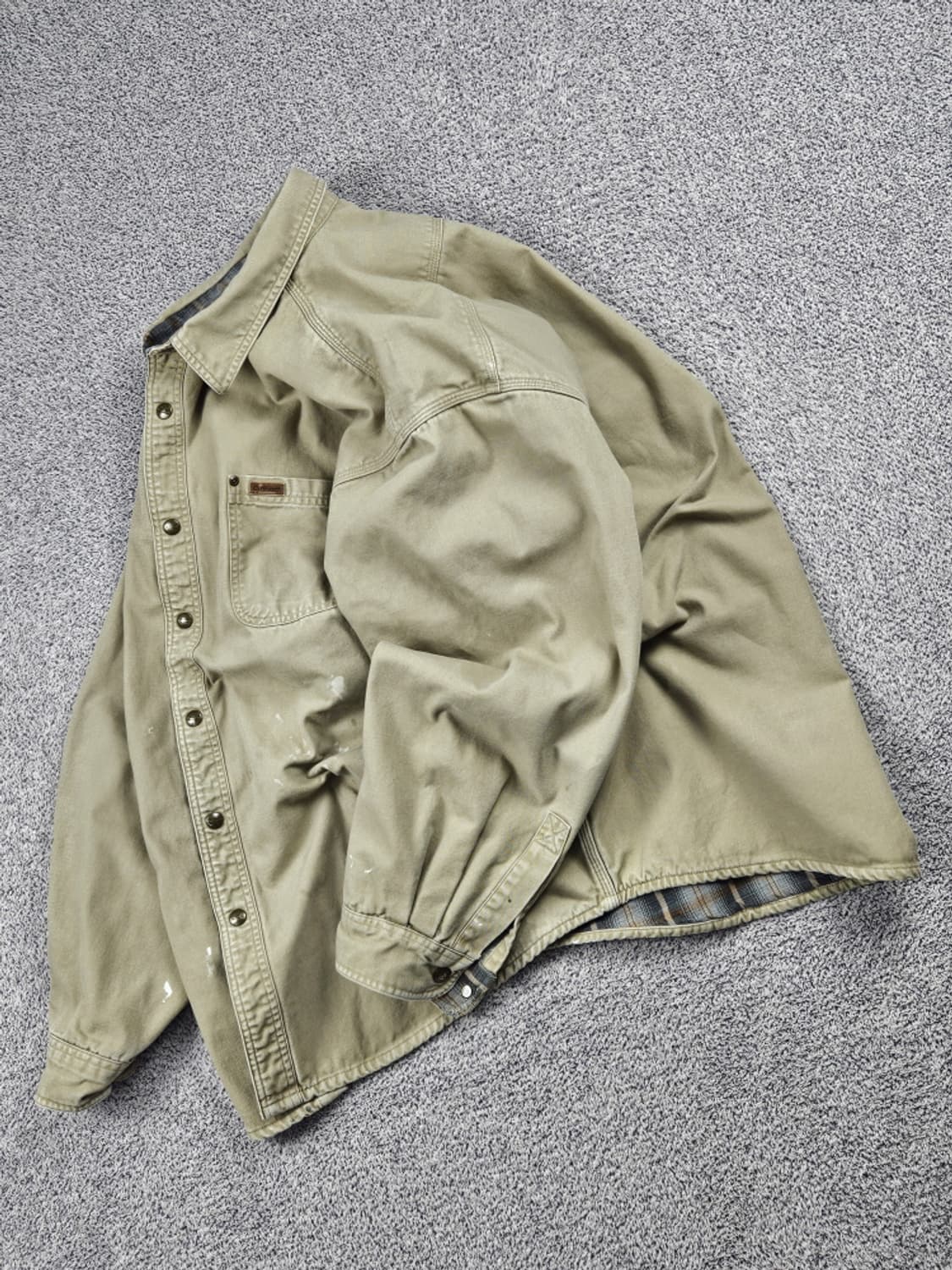 칼하트 플란넬 캔버스 헤비 워크 셔츠 자켓 ( XL ) / 10536 상품이미지3