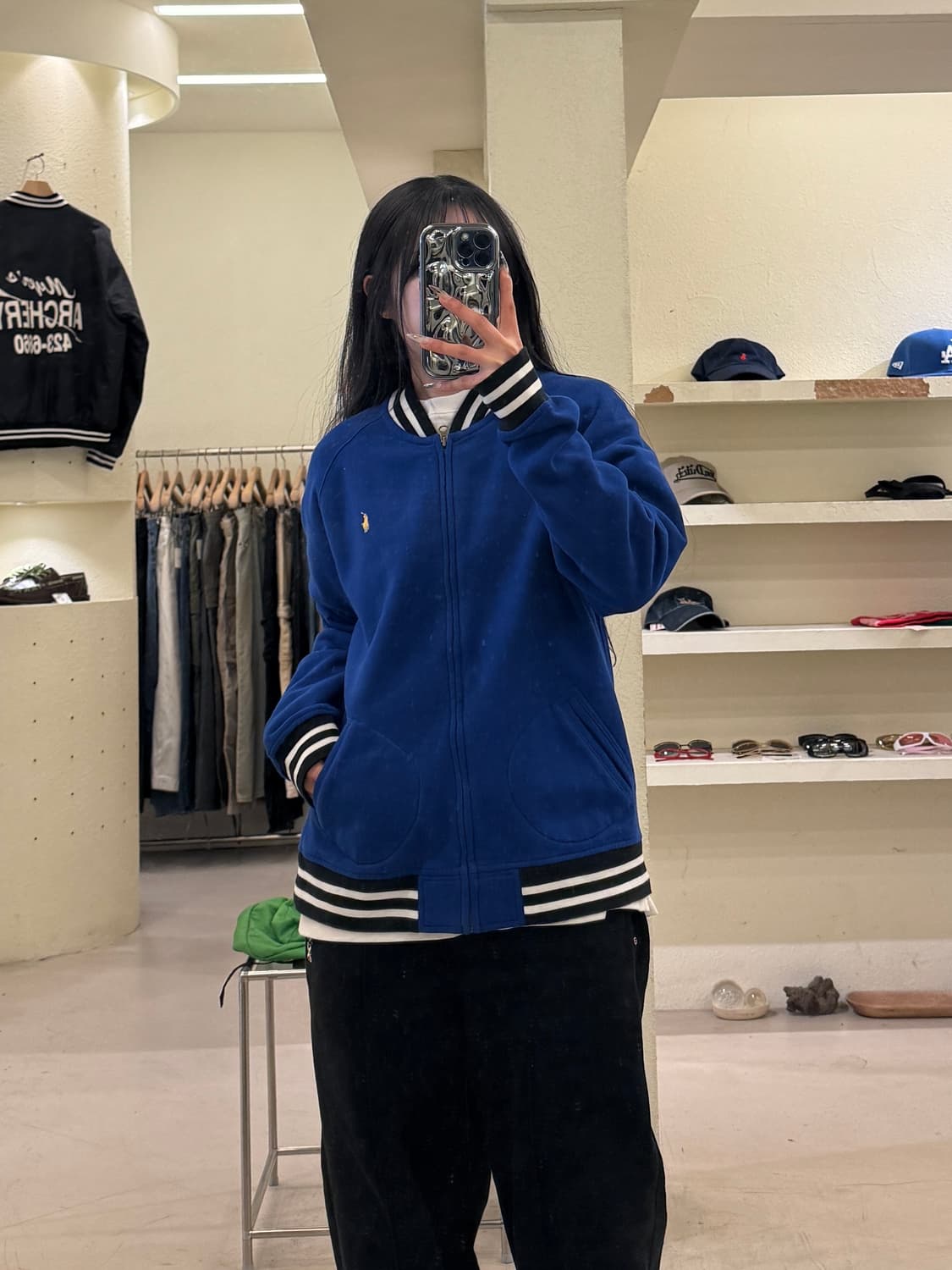 폴로 랄프로렌 포니 로고 집업 바시티 자켓 U1074 상품이미지1