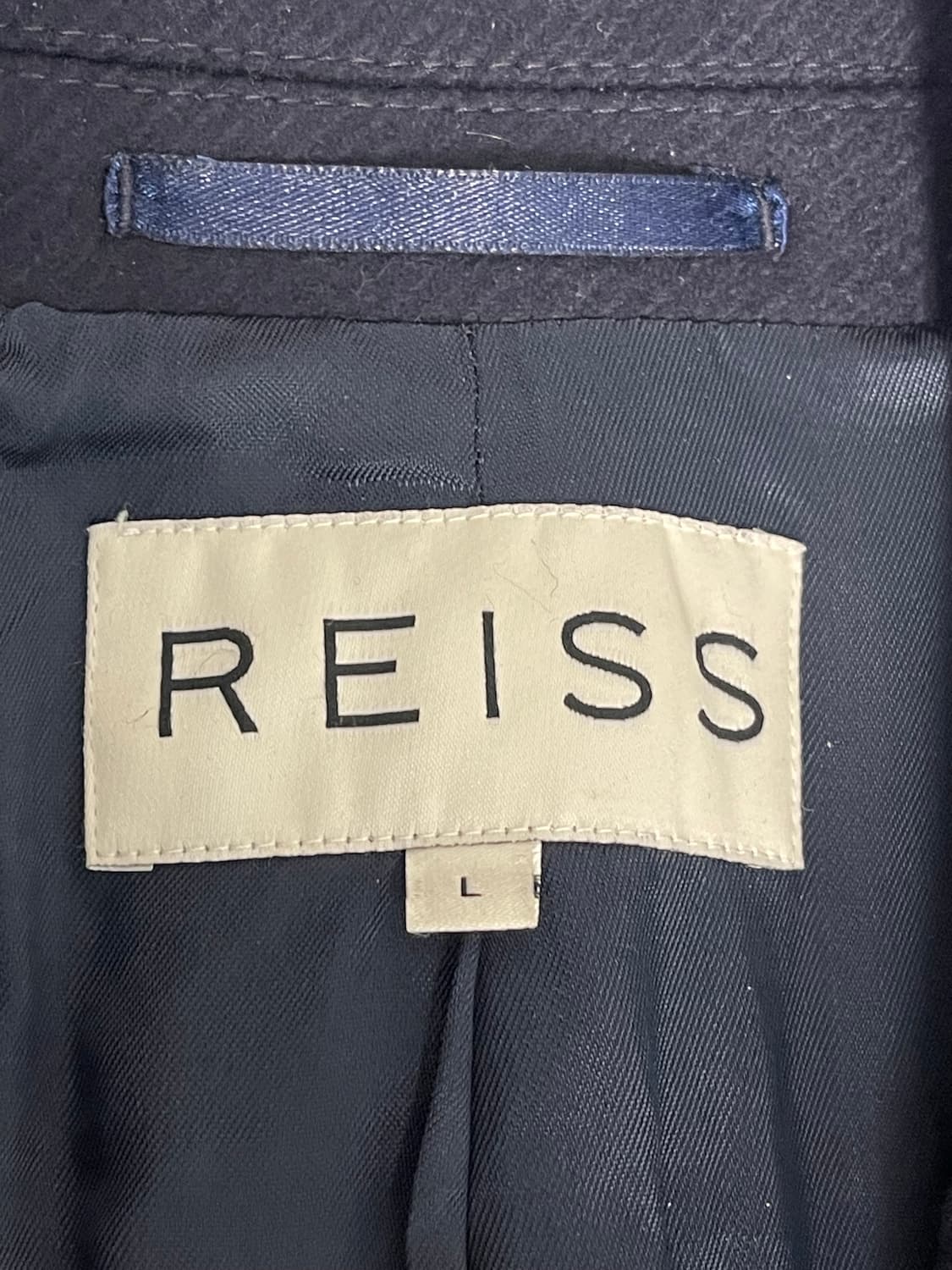 리스(REISS) 채플린(Chaplin) 싱글 울 코트 네이비L 상품이미지7