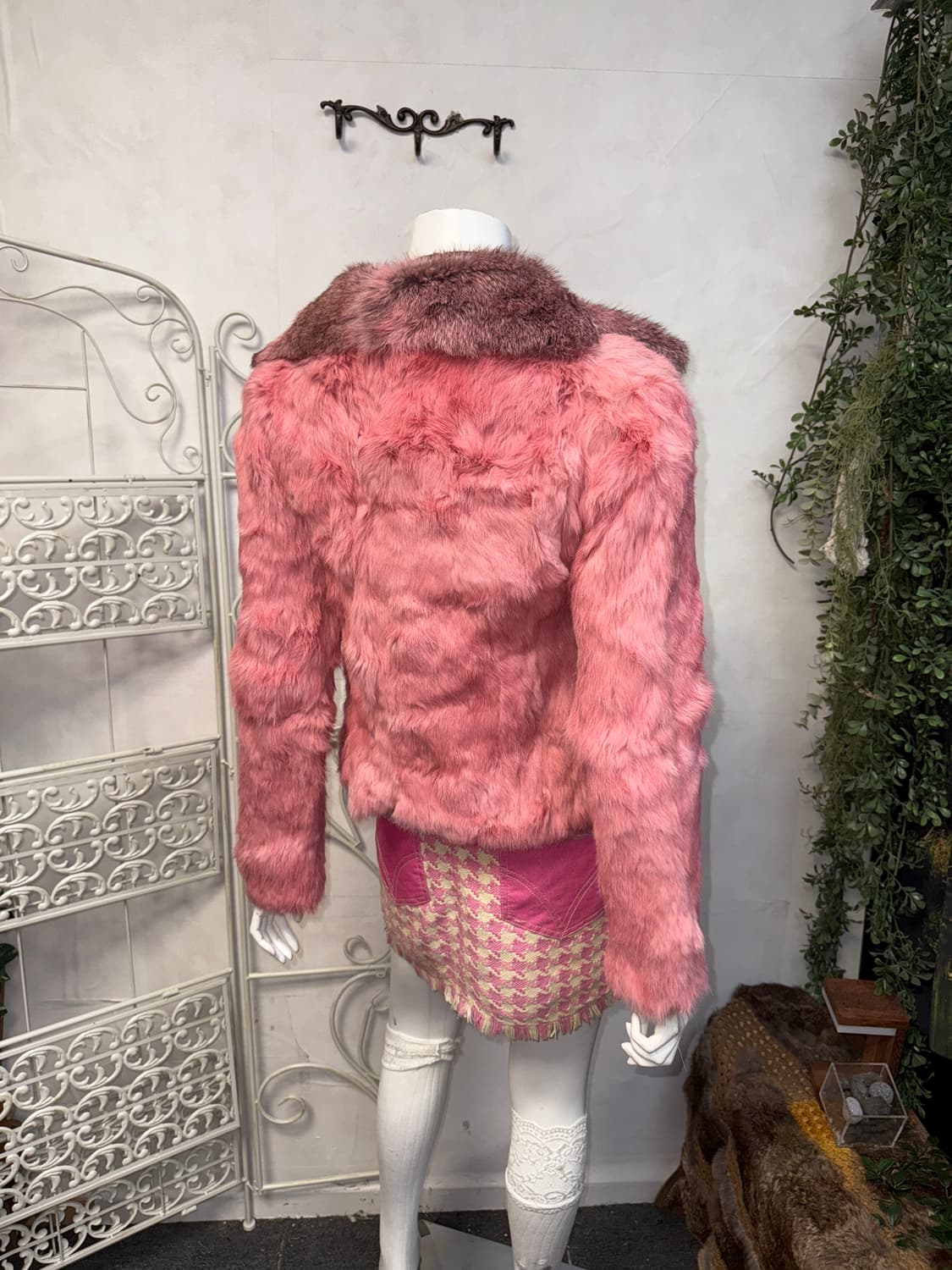Baby pink rabbit fur jacket  상품이미지3