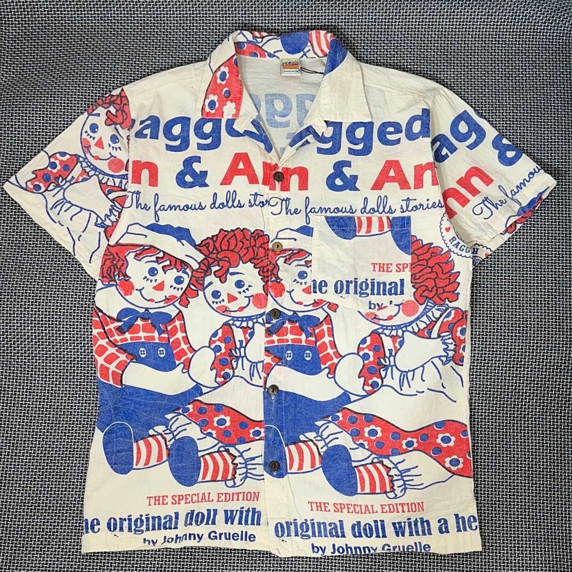 빈티지 패턴 하프셔츠 (L/old-7601) 상품이미지1