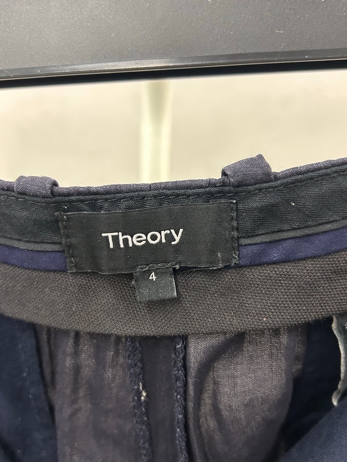 Theory 띠어리 네이비 구김 여성 비지 상품이미지5