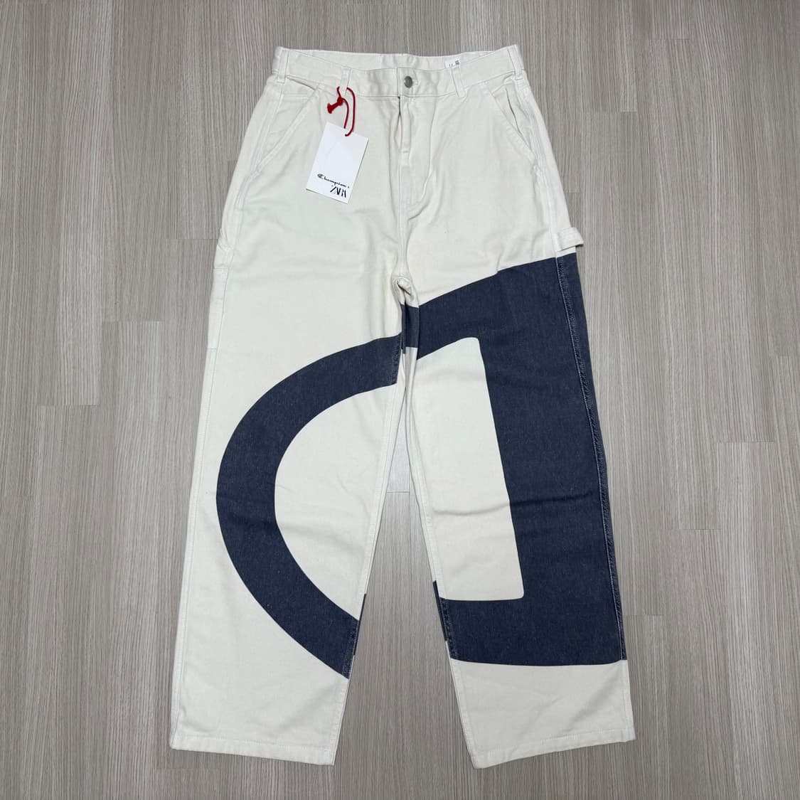 자라 X 챔피온 컨트래스트 로고 팬츠 새상품 상품이미지6