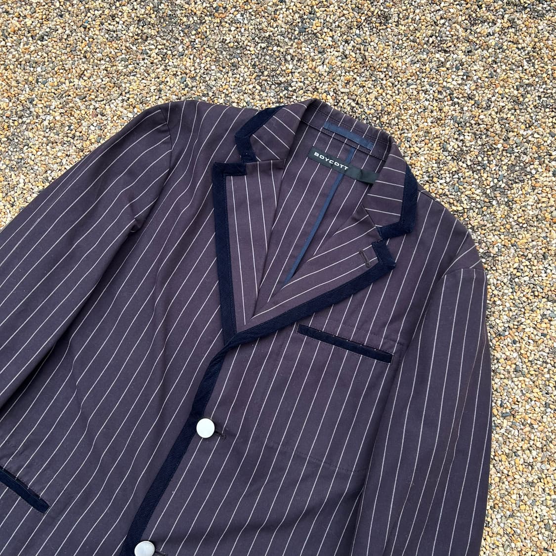 Boy cott 스트라이프 블레이져 자켓 상품이미지2
