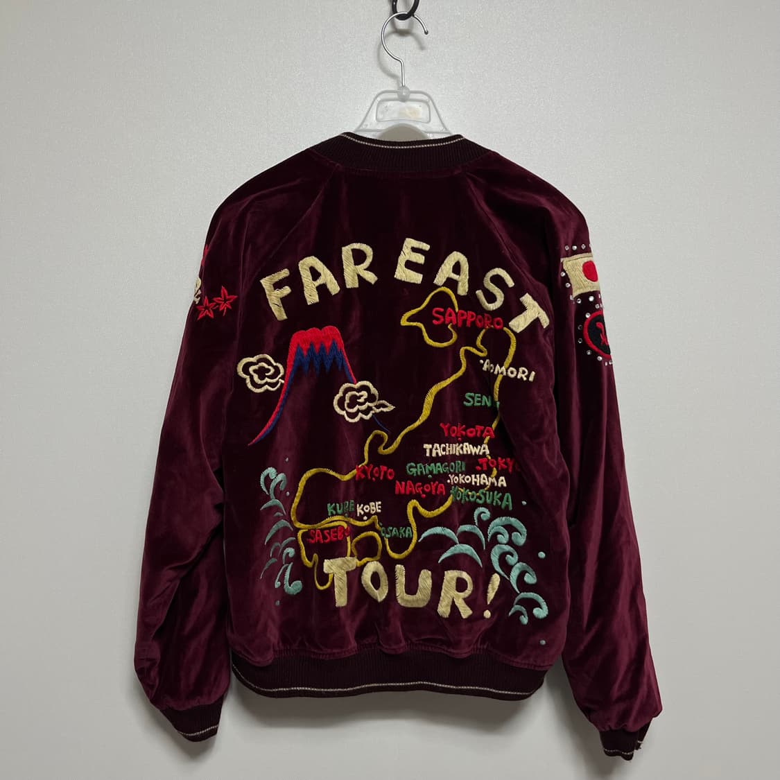 Jpn 빈티지 크롭 헤드 벨루아 큐빅 스카쟌 상품이미지1