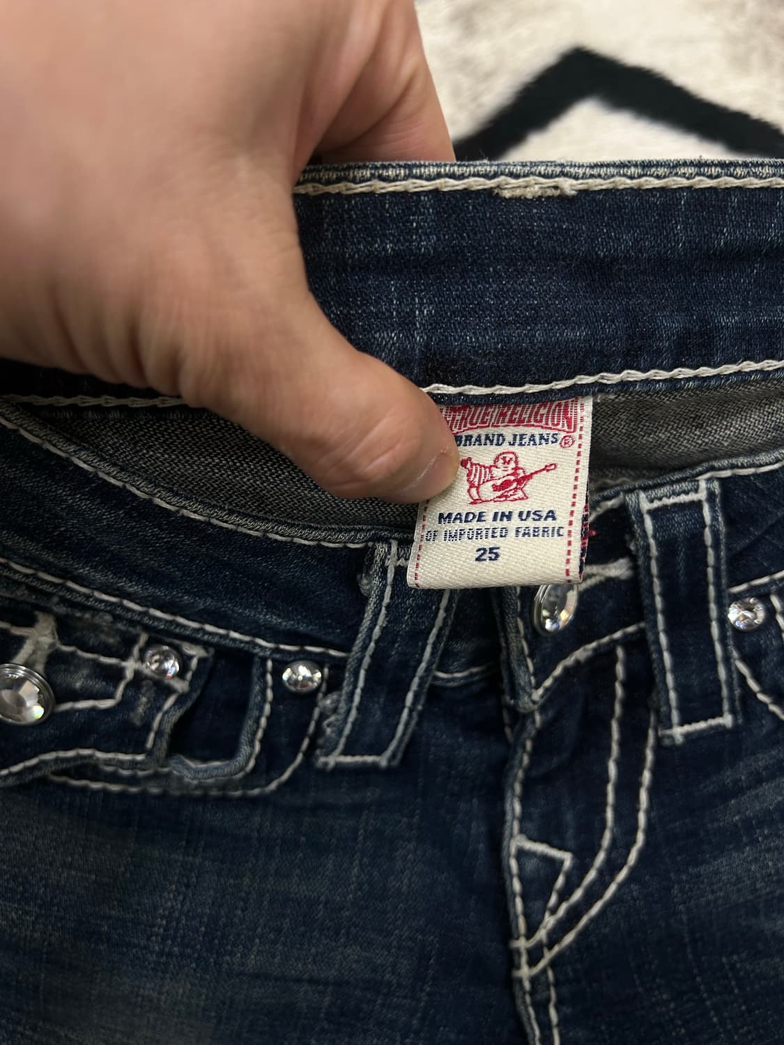 [25]트루릴리전 디스코 빌리 데님팬츠/큐빅/스판 상품이미지4