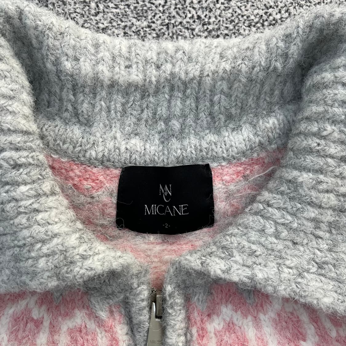 2 미케네 여성 노르딕 집업 가디건 0326M 상품이미지2