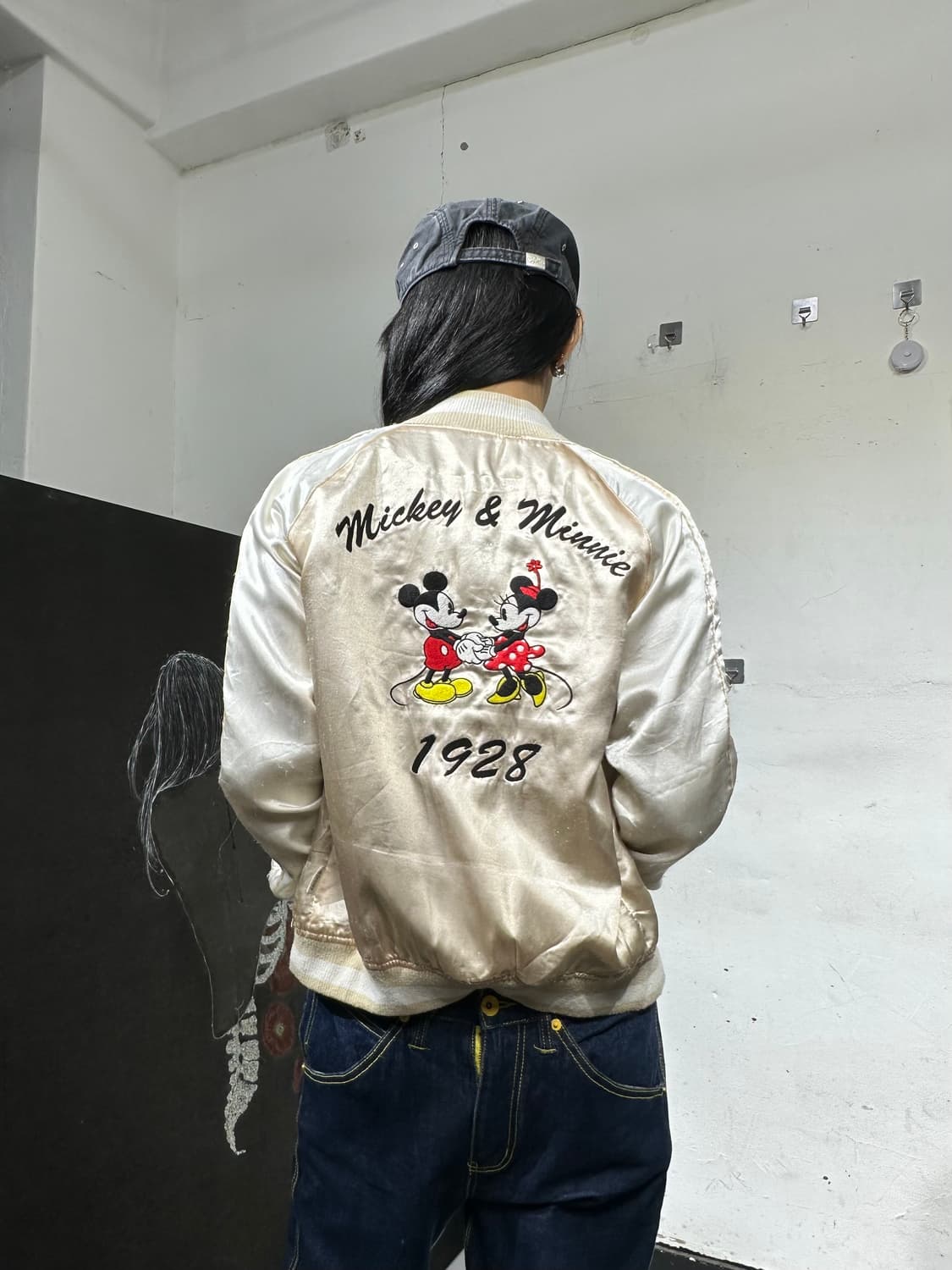 디즈니 크림 미키마우스 스카잔 자켓 상품이미지7
