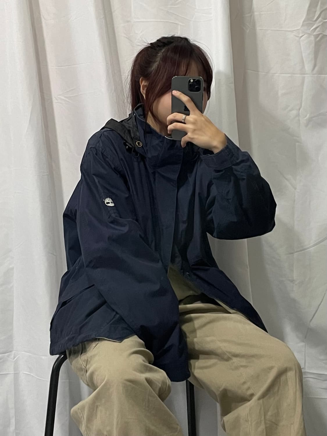 팀버랜드 네이비 후드 자켓 M  상품이미지1