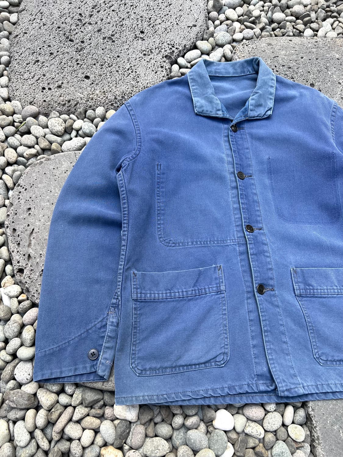 OLD FADED BLUE WASHING FRENCH 프렌치워크자켓 상품이미지4