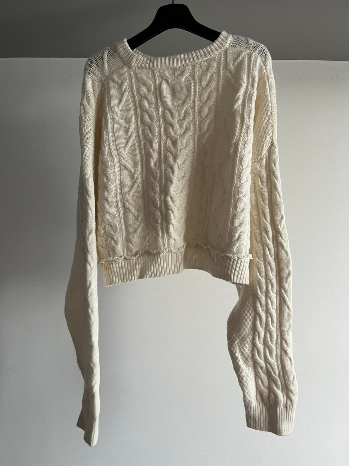 리던 캐시미어 캐이블니트 re/done cable knit 상품이미지5