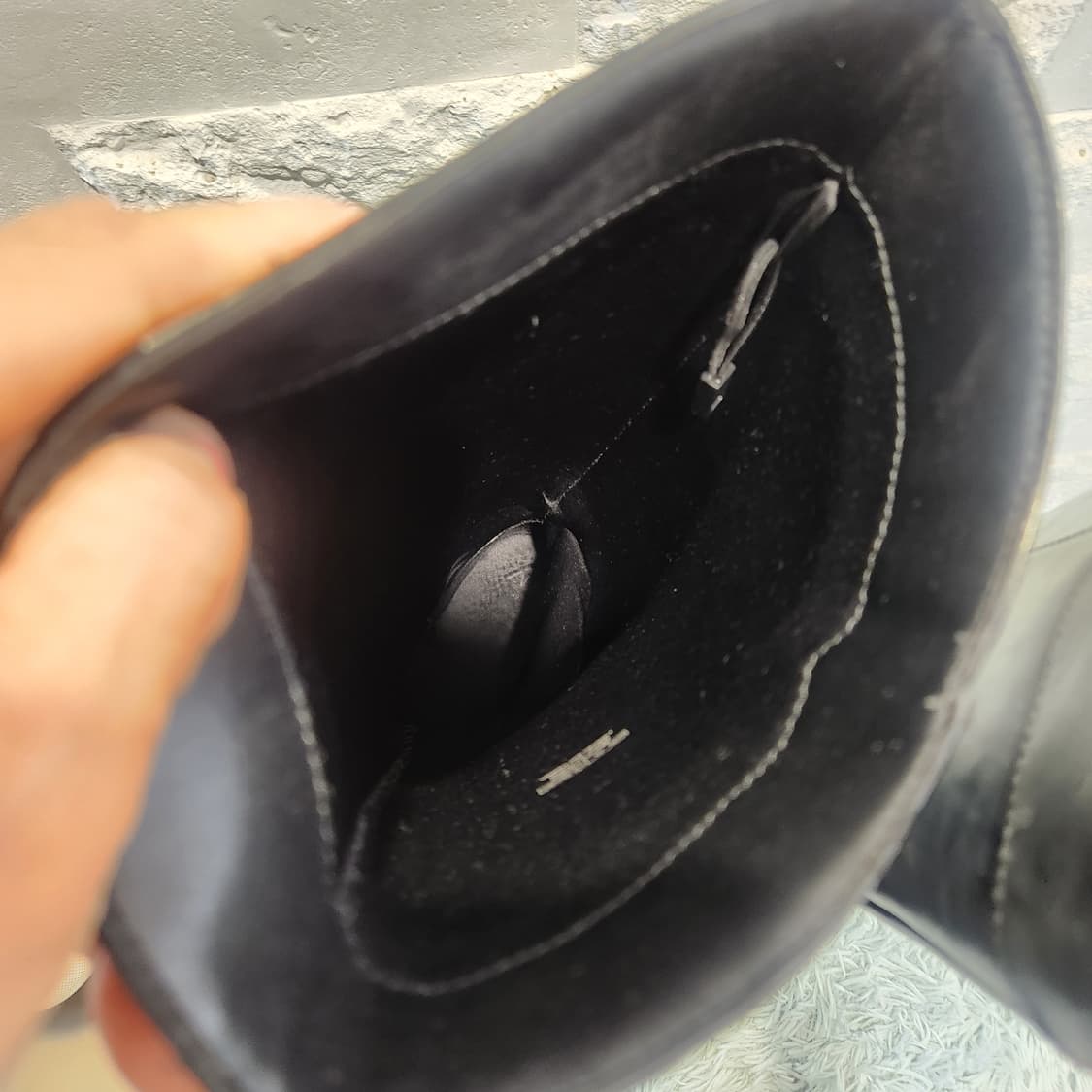 자라 ZARA 블랙 레더 롱부츠 | 미니멀 시크 정석핏 상품이미지5