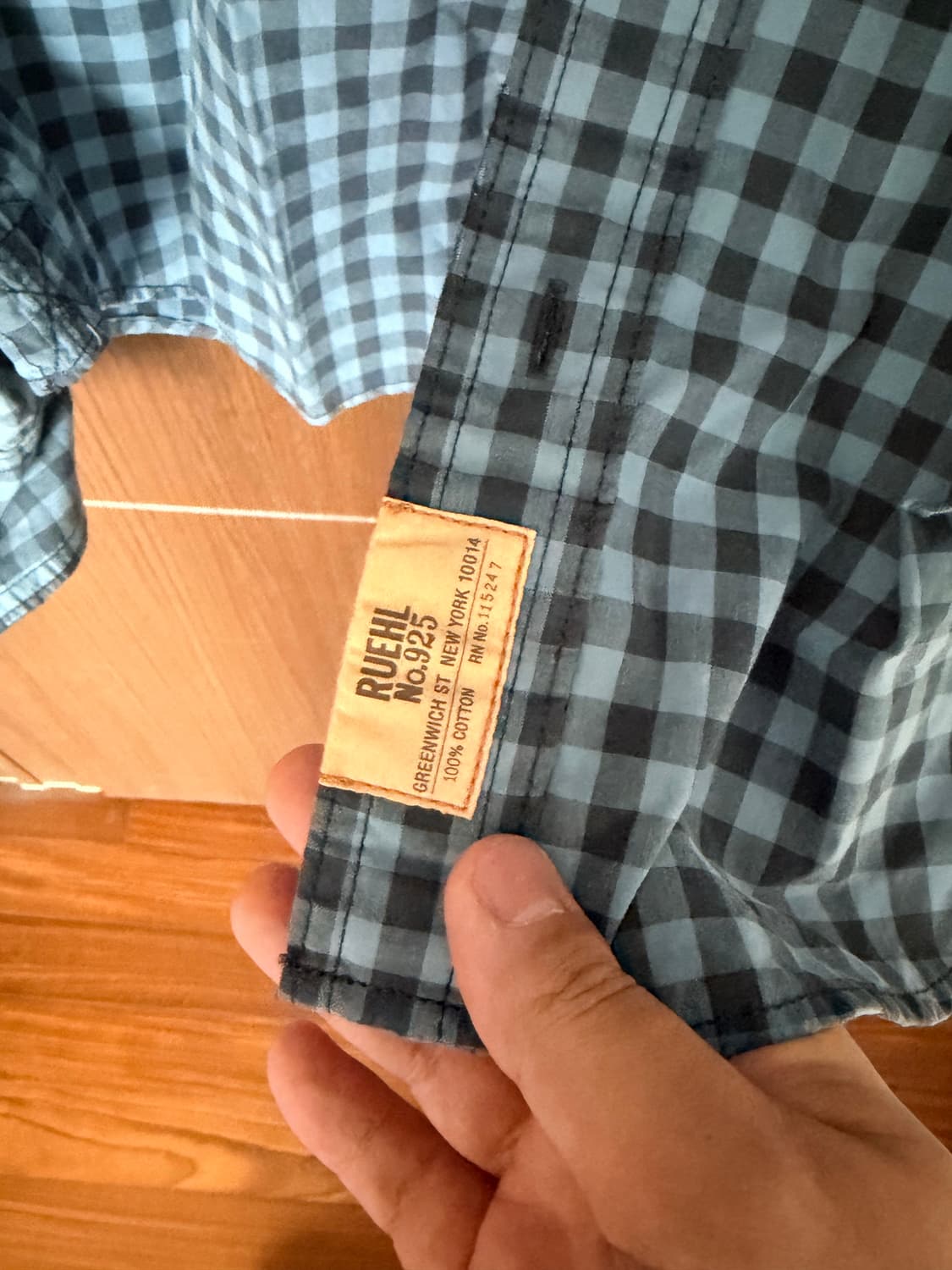 [새상품] 루엘 ruhel 체크셔츠 S 상품이미지3