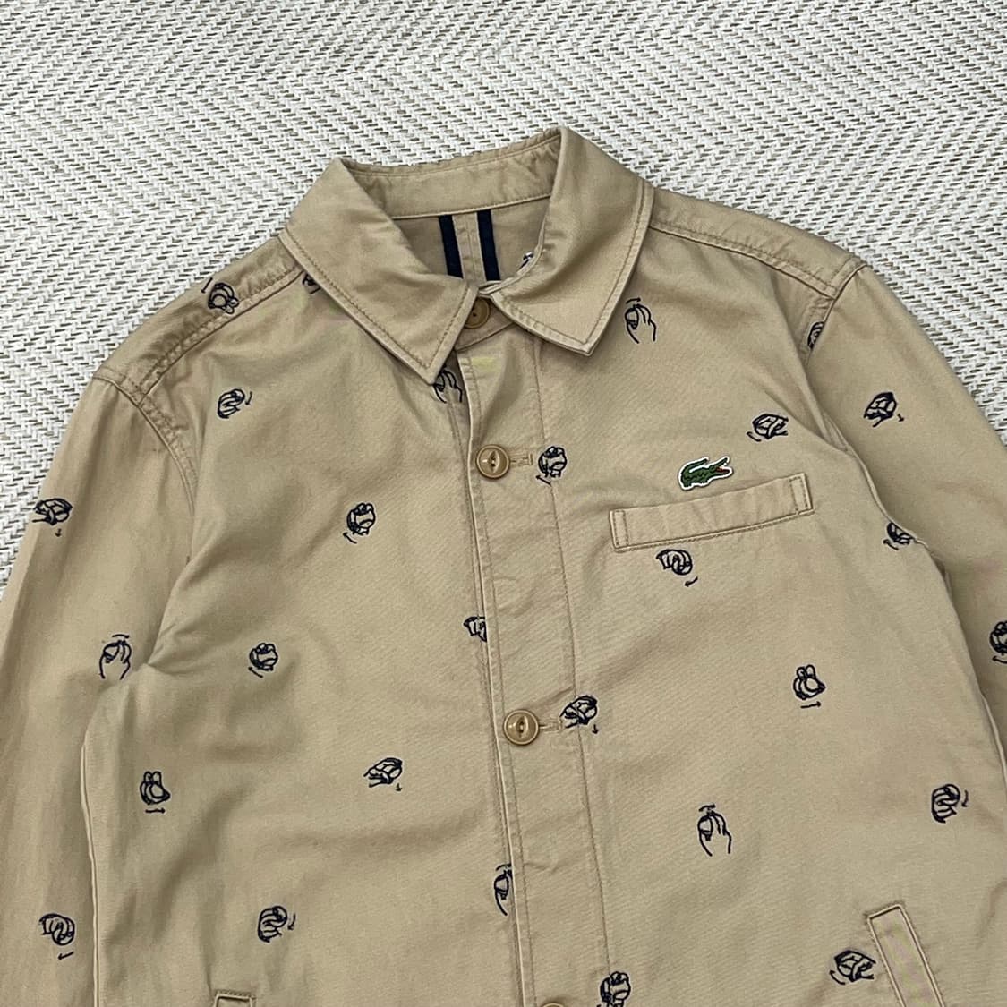 라코스테 멀티자수 셔츠자켓 r3238 상품이미지3