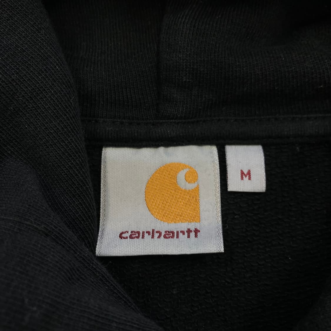 칼하트 스펠아웃 블랙 후드티 상품이미지3