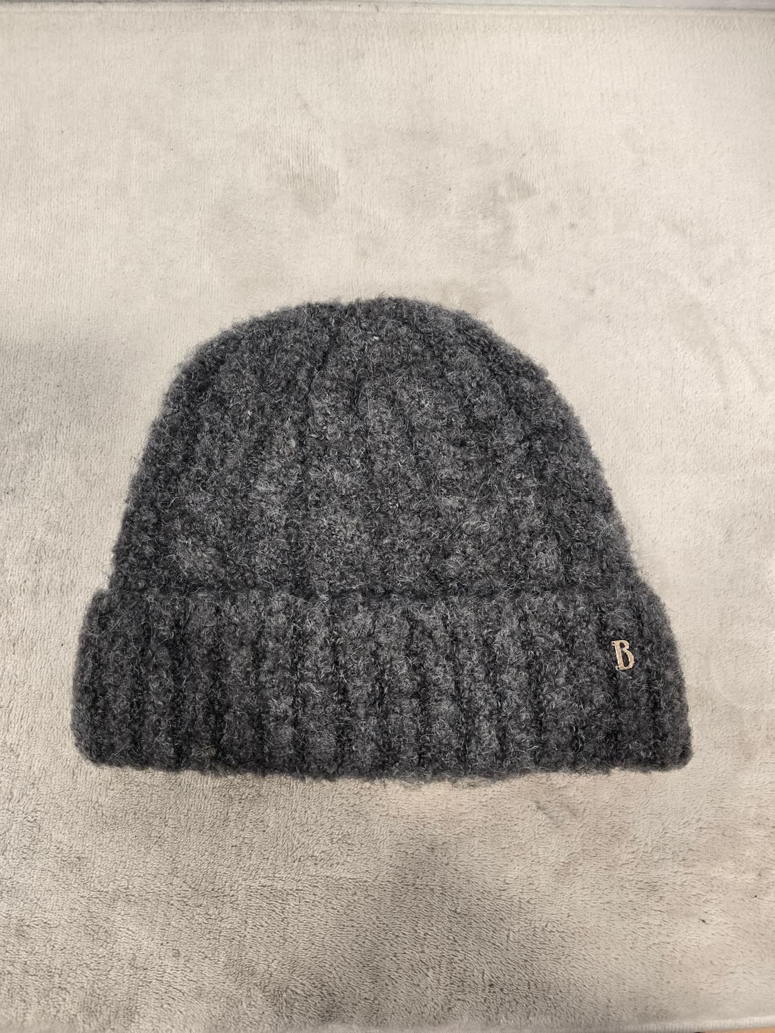 더바넷 차콜 부클 니트 비니 상품이미지4