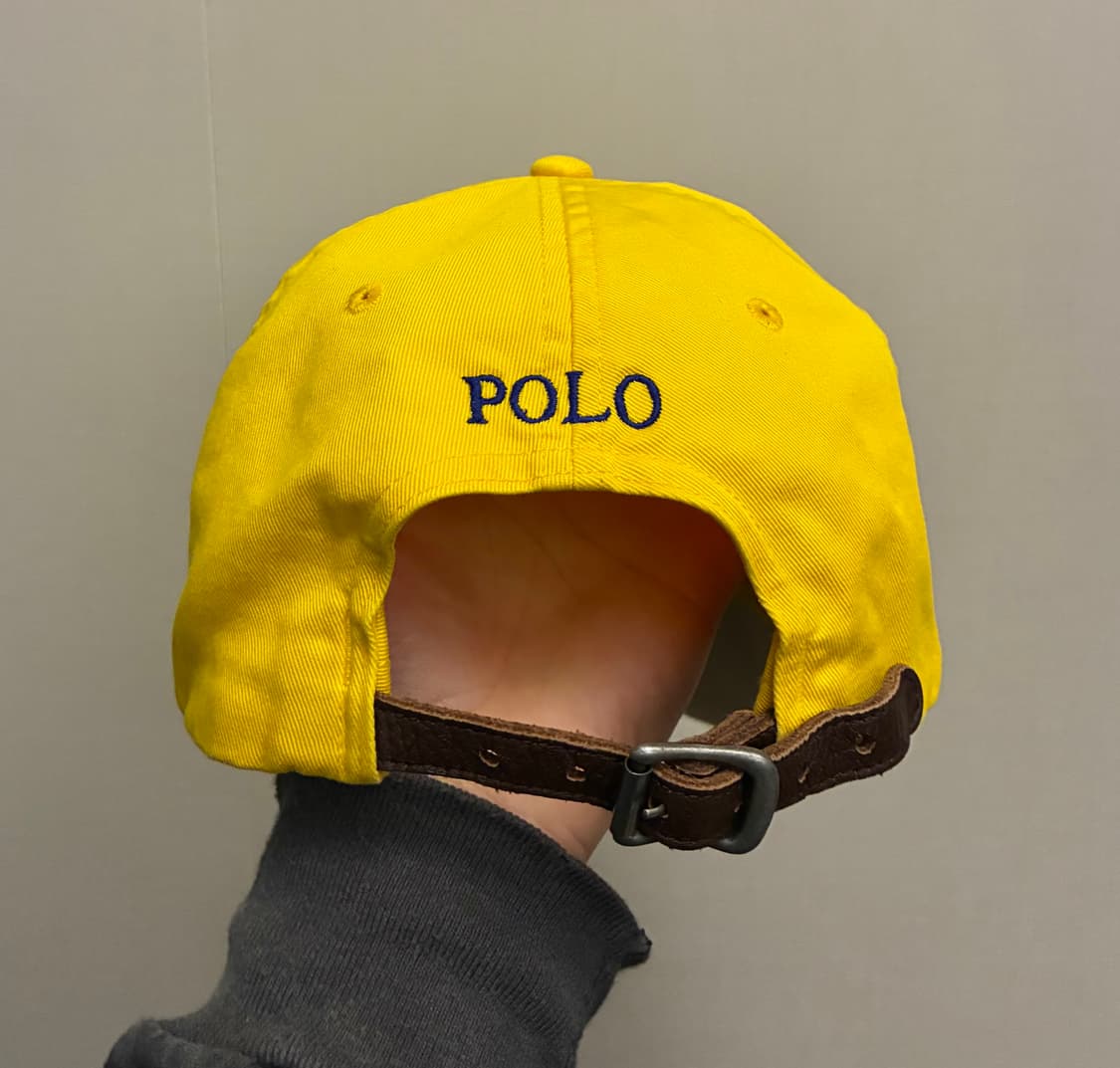 (F)폴로랄프로렌 베이스볼 모자 볼캡 옐로우 블루 상품이미지5