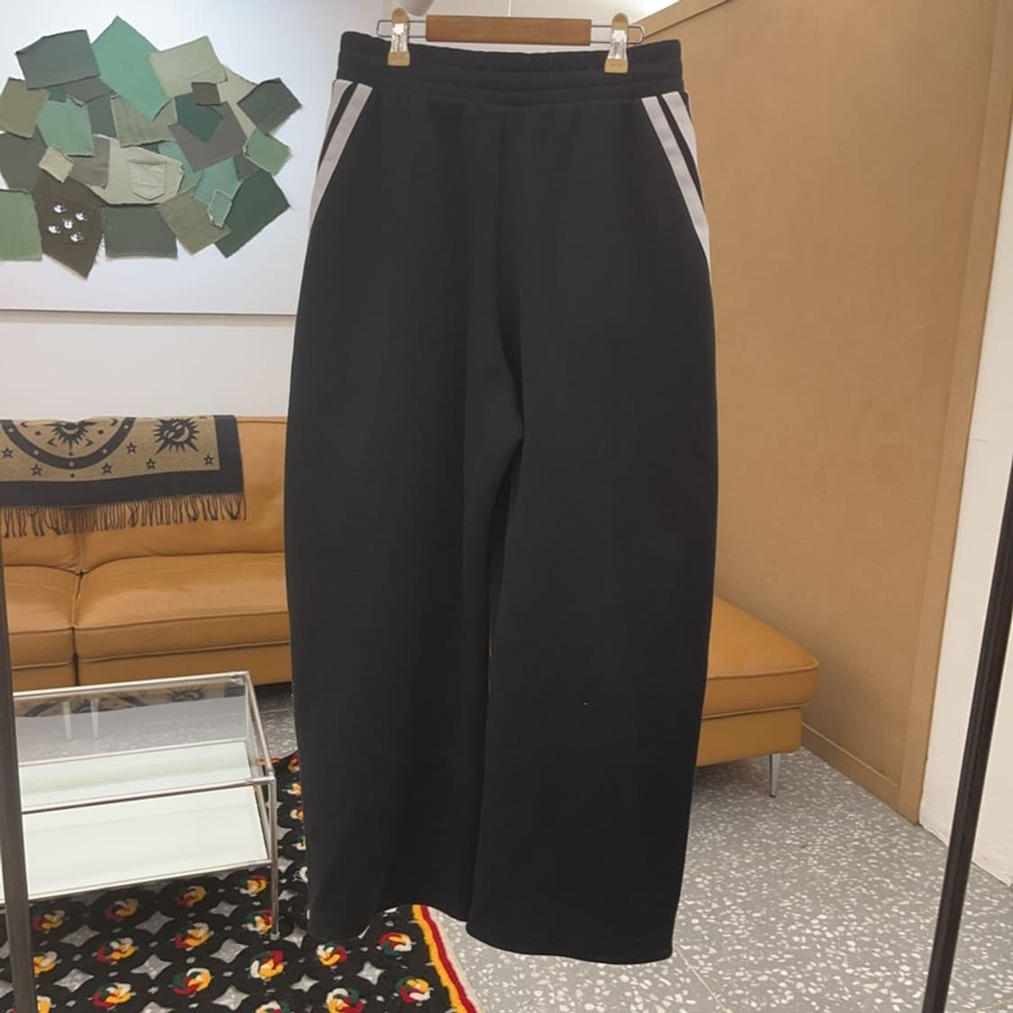 아디다스 희귀 빈티지 사선 삼선 와이드 스웻 트랙팬츠 M C08153 상품이미지4