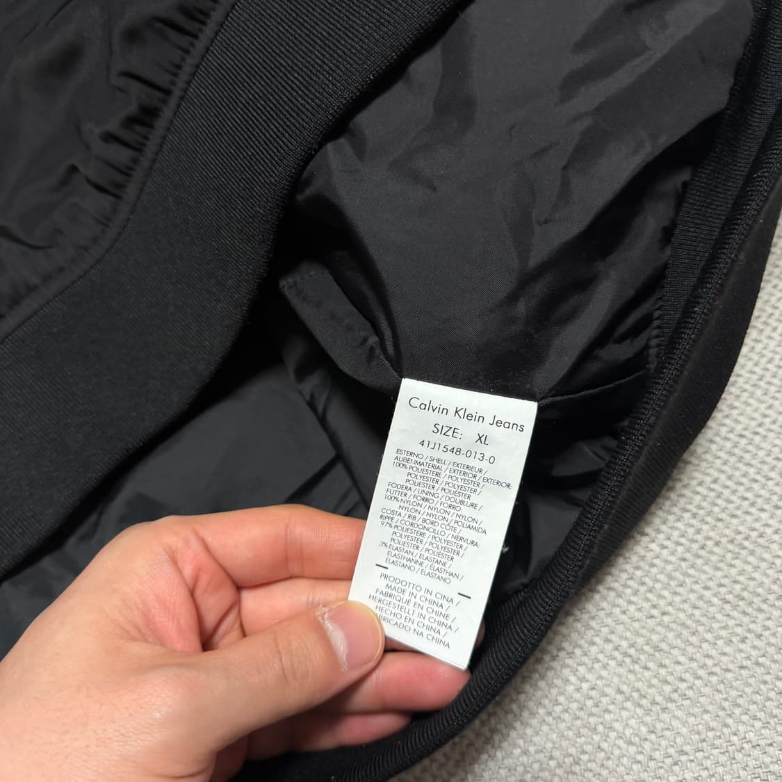 캘빈클라인 진 빅로고 봄버 자켓 상품이미지5