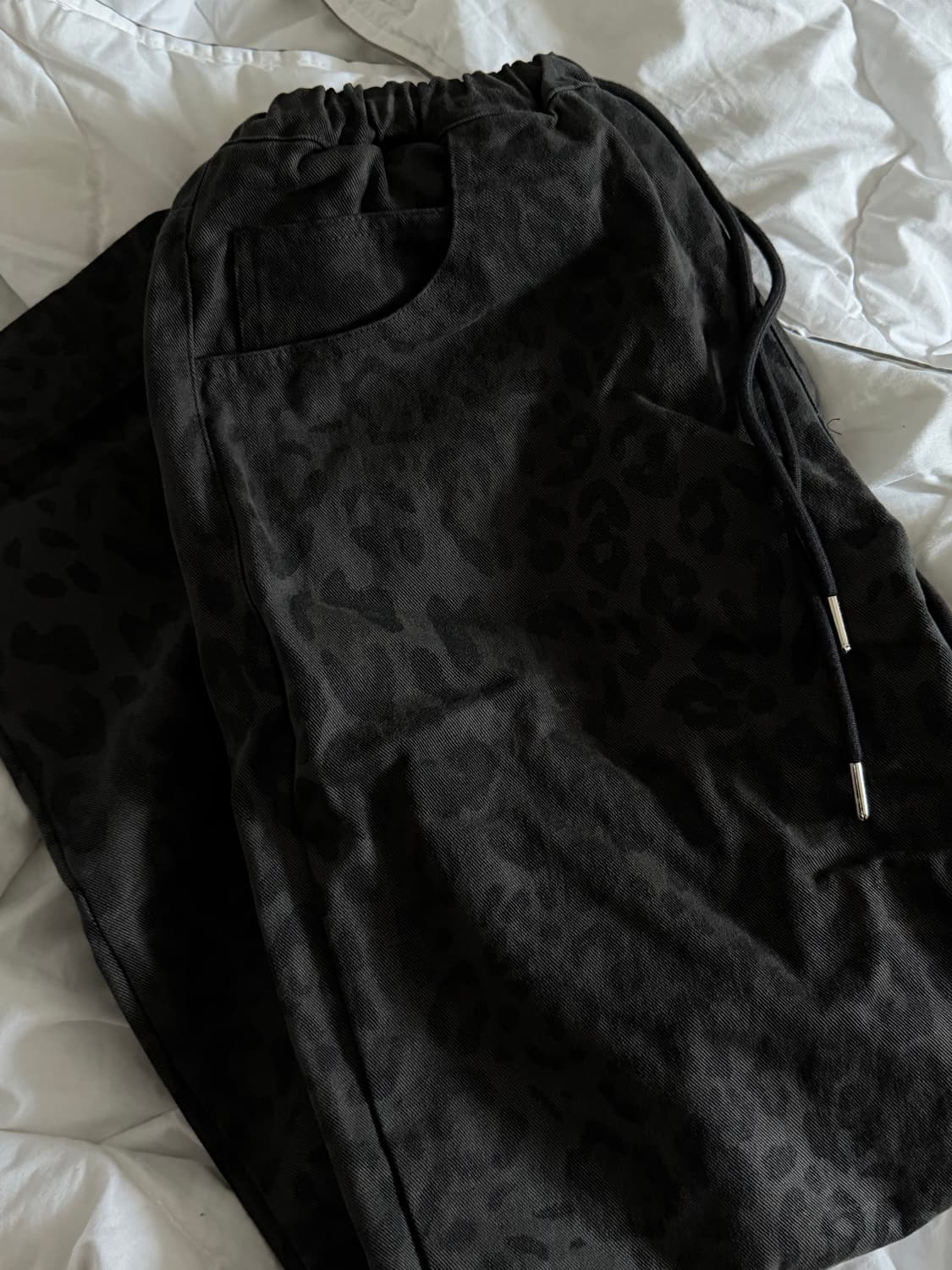 (택o/미착용새상품) 헤더먼트 레오파드 코튼 팬츠 상품이미지5