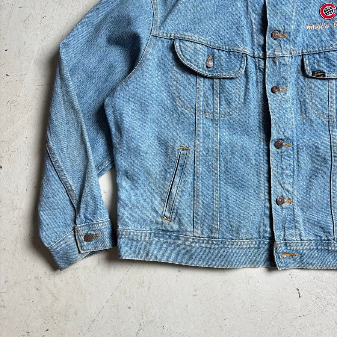 90s USA LEE OG 빈티지 트러커 데님자켓 XL 상품이미지3