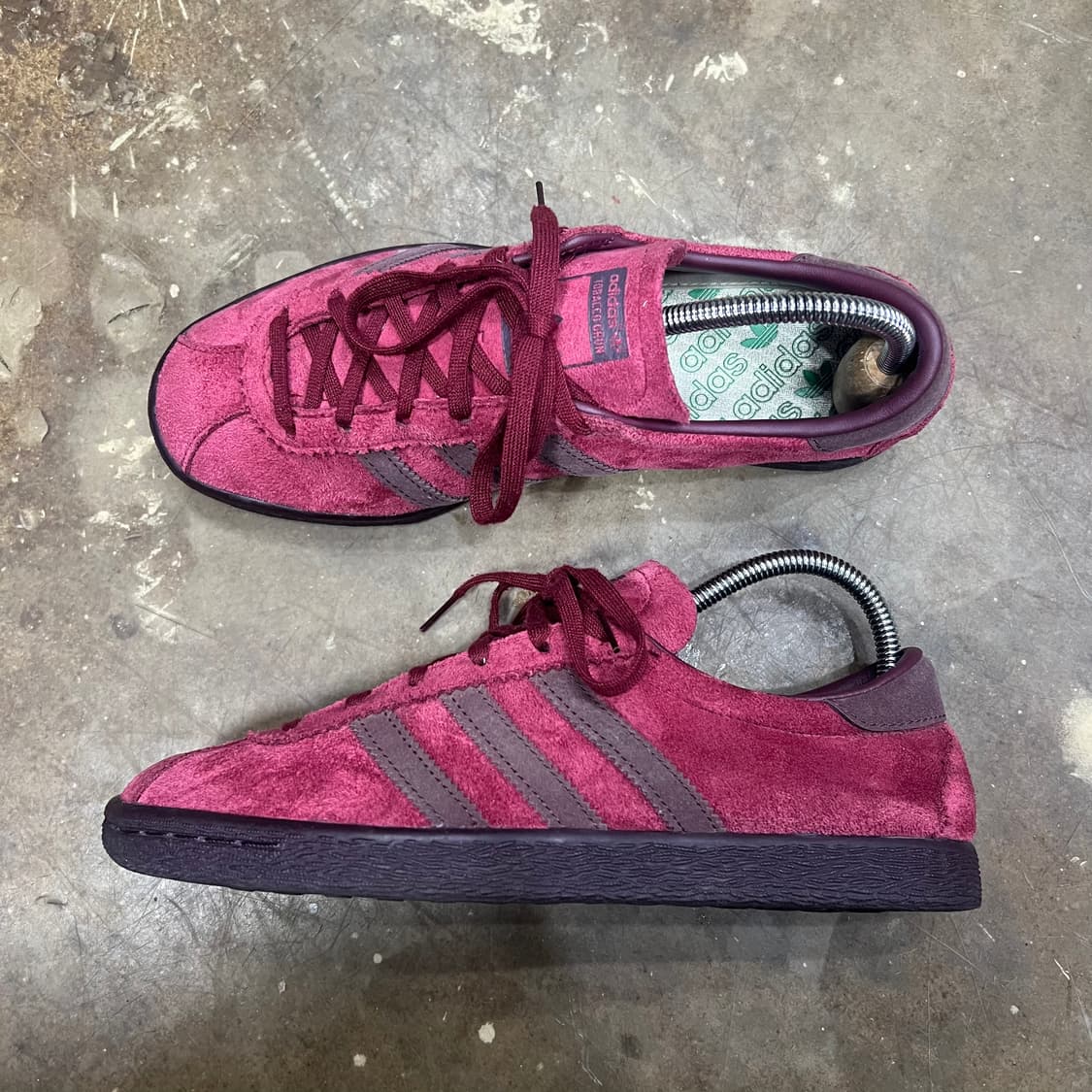 235) 아디다스 토바코 버건디 스웨이드 스니커즈 운동화 신발 상품이미지4