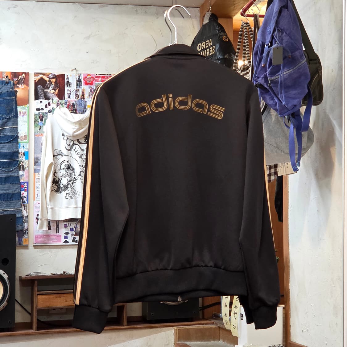 아디다스 블랙 골드 져지 트랙탑 상품이미지5